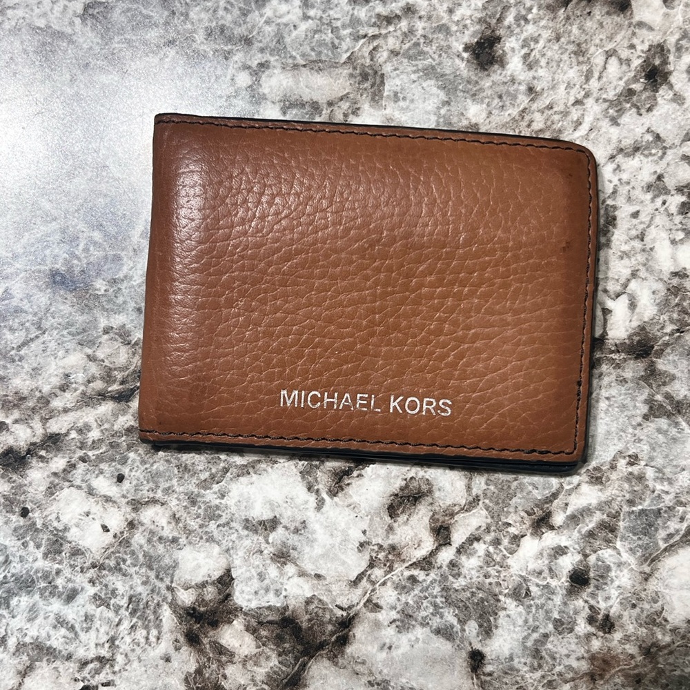 Michael Kors Tan Leather Card Holder